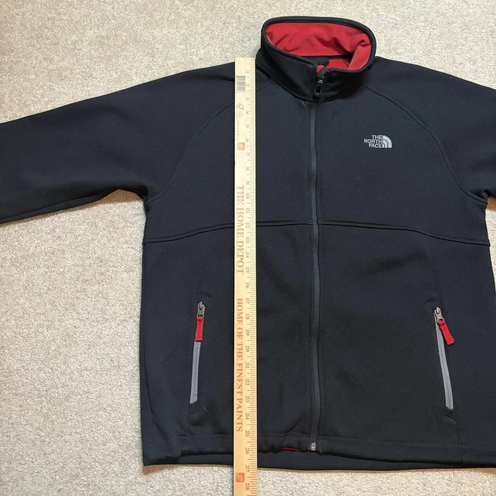 The North Face TKA Stealth Jacket Mens Large‎ Black Fleece Softshell Zip Outdoor